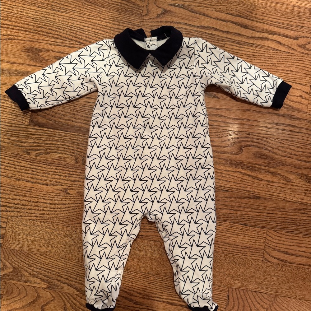 Golden Goose Black and White Star Kids Footie